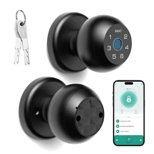 Ball Shaped Smart Fingerprint Door Lock App Control