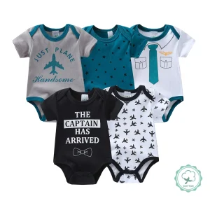 5pcs Baby Rompers